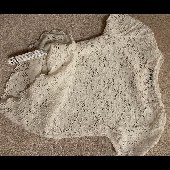 Bershka Womens White Stretchy Blouse - Picture 2 of 3